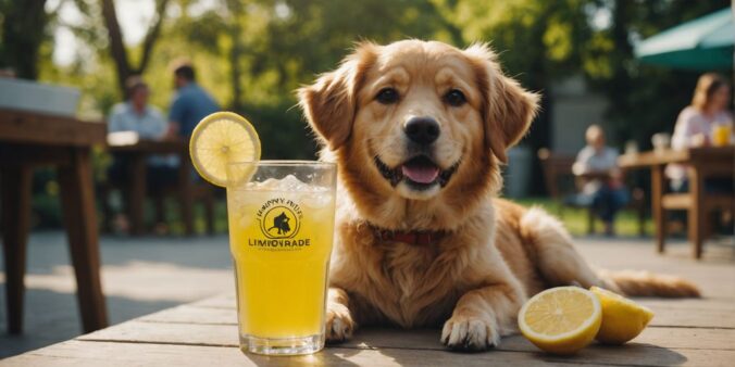 Pets with Lemonade Pet Insurance logo, happy and healthy