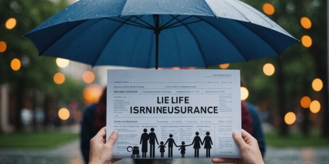 Family protected by term life insurance policy document